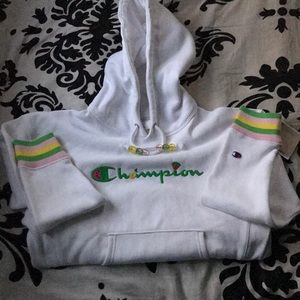 White Champion Hoodie